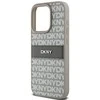 Apple iPhone 14 Pro Max DKNY odinis dėklas Mono Stripe & Metal Logo (DKHCP14XPRTHSLE) beige