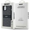 Apple iPhone 15 Plus / 14 Plus DKNY odinis dėklas Mono Stripe &amp; Metal Logo (DKHCP15MPRTHSLK) juodos spalvos