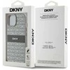 Apple iPhone 13 / 14 / 15 DKNY odinis dėklas Mono Stripe & Metal Logo (DKHCP15SPRTHSLE) beige