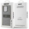 Apple iPhone 15 Pro Max DKNY dėklas odinis Mono Stripe & Metal Logo (DKHCP15XPRTHSLE) beige