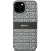 Apple iPhone 13 / 14 / 15 DKNY odinis dėklas Mono Stripe & Metal Logo (DKHCP15SPRTHSLE) beige