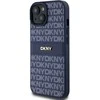 Apple iPhone 13 / 14 / 15 DKNY odinis dėklas Mono Stripe &amp; Metal Logo (DKHCP15SPRTHSLB) mėlynos spalvos
