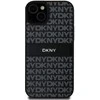 Apple iPhone 15 Plus / 14 Plus DKNY odinis dėklas Mono Stripe &amp; Metal Logo (DKHCP15MPRTHSLK) juodos spalvos