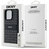 Apple iPhone 15 Pro DKNY odinis dėklas Mono Stripe & Metal Logo (DKHCP15LPRTHSLK) juodos spalvos