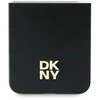 DKNY PU Leather Stack Logo Samsung Galaxy Z Flip6 dėklas telefonui juodos spalvos
