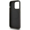 DKNY PU Leather Stack Logo Magsafe dėklas telefonui Apple iPhone 15 Pro Max pilkos spalvos