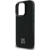 DKNY PU Leather Stack Logo Magsafe Apple iPhone 16 Pro dėklas telefonui juodos spalvos