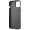 DKNY PU Leather Stack Logo Magsafe dėklas telefonui Apple iPhone 15 pilkos spalvos