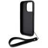 Apple iPhone 14 Pro DKNY Hardcase Wrist Strap Stock Logo (DKHCP14LPBSWSK) dėklas telefonui juodos spalvos