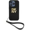 Apple iPhone 14 Pro Max DKNY Hardcase Wrist Strap Stock Logo (DKHCP14XPBSWSK) dėklas telefonui juodos spalvos