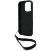 DKNY DKHCP16XPBSWSK Apple iPhone 16 Pro Max 6.9" dėklas telefonui juodos spalvos Wrist Strap Stock Logo