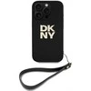 DKNY DKHCP16LPBSWSK Apple iPhone 16 Pro 6.3" dėklas telefonui juodos spalvos Wrist Strap Stock Logo