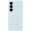 Samsung Galaxy S26 silikoninis magnetinis dėklas su šviesa Mėlyna