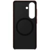 KS942SR anglies pluošto magnetinis dėklas „Samsung Galaxy S26“, koralų spalvos, raudonas