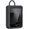 Dėklas EF-PF741TBE Samsung Silicone Cover with Ring for Galaxy Z Flip 6/7 FE Juodas (Damaged Package) (Pažeista pakuotė)