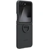 Dėklas EF-PF741TBE Samsung Silicone Cover with Ring for Galaxy Z Flip 6/7 FE Juodas (Damaged Package) (Pažeista pakuotė)