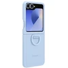 Dėklas EF-PF741TLE Samsung Silicone Cover with Ring for Galaxy Z Flip 6/7 FE Mėlyna (Damaged Package) (Pažeista pakuotė)