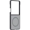 GP-FPF776HID Samsung Mirror Magnet Dėklas Galaxy Z Flip 8 Sidabrinis