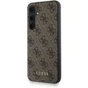 Samsung Galaxy A35 5G Guess Hard Dėklas 4G Metal Gold Logo (GUOHCSA35G4GFBR) rudos spalvos