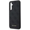 Guess GUHCS23FEG4GFGR S23 FE S711 pilkas kietas dėklas 4G Metal Gold Logo