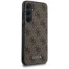 Samsung Galaxy A35 5G Guess Hard Dėklas 4G Metal Gold Logo (GUOHCSA35G4GFBR) rudos spalvos