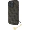Guess 4G Charm Apple iPhone 16 Pro Max Tone on Tone dėklas telefonui rudos spalvos