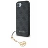 Guess 4G Charm dėklas skirtas Apple iPhone 16e Tone on Tone Pilkas
