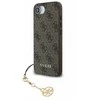 Guess 4G Charm dėklas skirtas Apple iPhone 16e Tone on Tone Brown