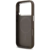 Guess 4G MagSafe dėklas skirtas Apple iPhone 17 Pro rudos spalvos