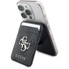 Dėklas Guess 4G Metal Logo MagSafe Cardslot Stand juodos spalvos