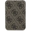 Dėklas „Guess 4G Metal Logo MagSafe Cardslot“ stovas su raudonomis spalvomis