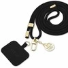 Guess GUOUCNMG4EK Universal CBDY Cord Strap dėklas telefonui juodos spalvos Nylon 4G Metal Charm