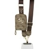 Dėklas Guess Crossbody Strap PU 4G Metal Logo + Purse rudos spalvos