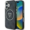 Guess IML 4G Glitter and Triangle Logo MagSafe Apple iPhone 16 dėklas telefonui juodos spalvos