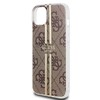 Dėklas GUESS GUHCP15SH4SH4SGW IPHONE 15/14/13 6.1 "BROWN / BROWN HARDCASE IML 4G GOLD STRIPE