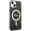 Dėklas GUESS GUHMP15SH4STK IPHONE 15/14/13 6.1 "Juodas / Juodas HARDCASE IML 4G MAGSAFE