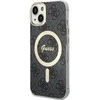 Dėklas GUESS GUHMP15SH4STK IPHONE 15/14/13 6.1 "Juodas / Juodas HARDCASE IML 4G MAGSAFE