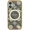 Guess IML Peony On 4G Background MagSafe Apple iPhone 16 Case – dėklas telefonui rudos spalvos