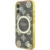 Guess IML Peony On 4G Background MagSafe Apple iPhone 16 Case – dėklas telefonui rudos spalvos