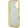 Guess IML Peony On 4G Background MagSafe Apple iPhone 16 Case – dėklas telefonui rudos spalvos