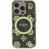 Guess GUHMP16XH4PYEEW Apple iPhone 16 Pro Max 6.9″ rudos spalvos kietas dėklas IML Peony On 4G Background MagS