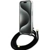 Dėklas GUESS GUHCP15SHC4SEK IPHONE 15/14/13 6.1 "Juodas / Juodas HARDCASE CROSSBODY CORD 4G PRINT