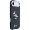 Guess IML 4G Script Metal Logo dėklas skirtas iPhone Air Mėlyna