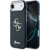 Guess IML 4G Script Metal Logo dėklas skirtas iPhone Air Mėlyna