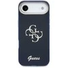 Guess IML 4G Script Metal Logo dėklas skirtas iPhone Air Mėlyna