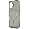 Guess IML Glitter Circle MagSafe Apple iPhone 16 - dėklas telefonui juodos spalvos