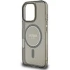 Guess IML Glitter Ring MagSafe Apple iPhone 16 Pro Max dėklas telefonui juodos spalvos