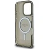 Guess IML Glitter Ring MagSafe Apple iPhone 16 Pro Max dėklas telefonui juodos spalvos