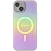 „Guess IML Iridescent MagSafe“ dėklas – Apple iPhone 15 dėklas, rausvas