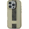 Guess IML Middle 4G Stripe Apple iPhone 16 Pro Max dėklas telefonui rudos spalvos